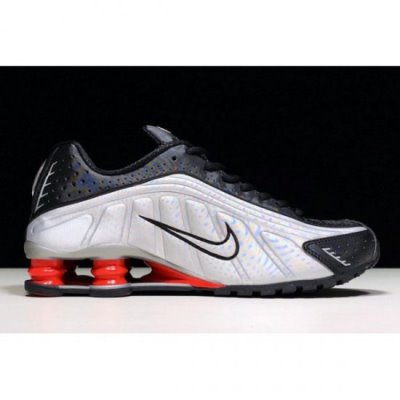 Nike Shox R4 Og Siyah / Metal Gümüş / Turuncu Koşu Ayakkabısı Türkiye - 8TUVMX5V